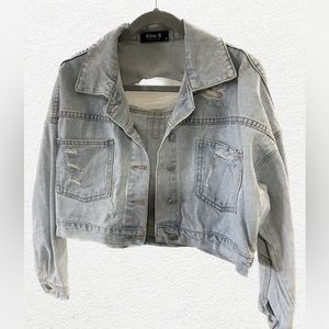Rhinestone Denim Jacket